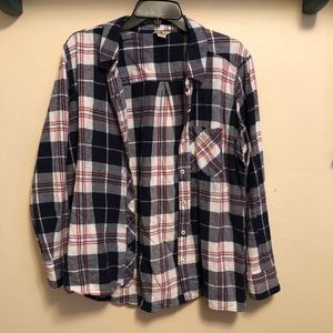 Woolrich Flannel Shirt - Blue, White & Red